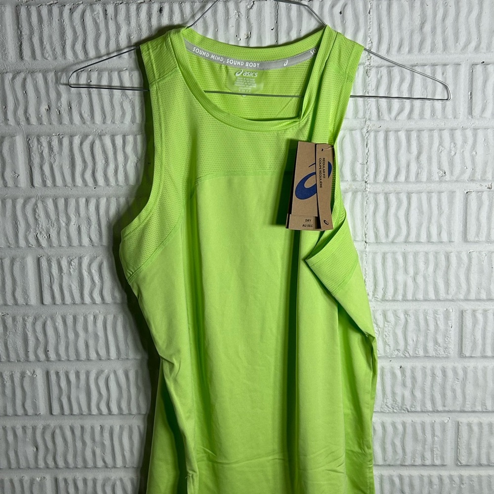 ASICS Vibrant Lime Green Athletic Tank